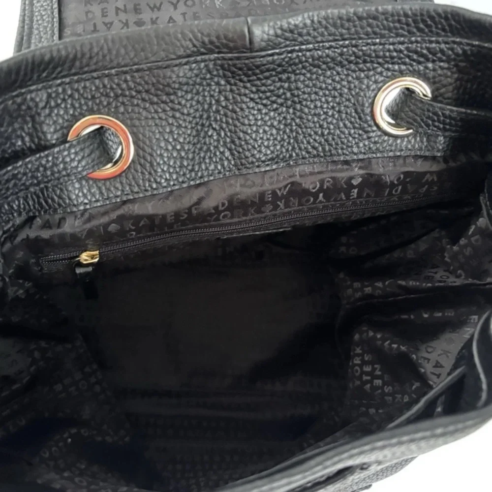 Kate Spade Backpack School College Leather Black Shoulderbag